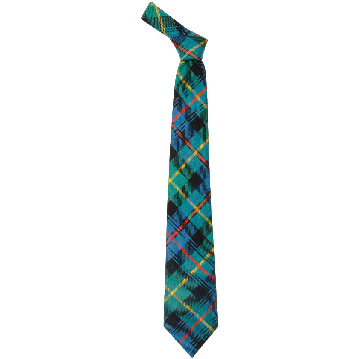 Farquharson Ancient Tartan Tie - Premium Scottish Wool Necktie by Lochcarron Weavers | Perfect for Weddings, Business & Formal Events