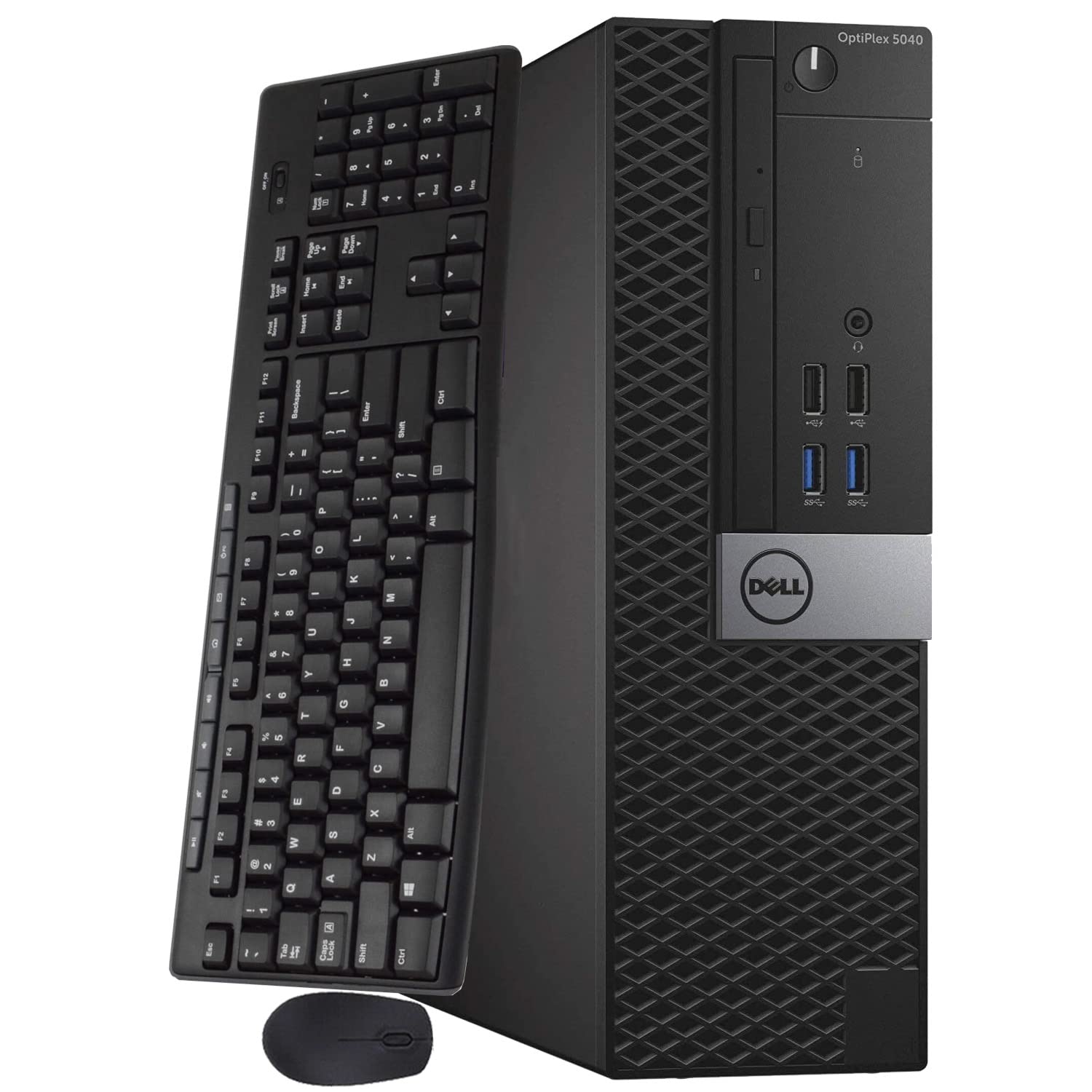 Dell OptiPlex 5040 SFF Business Desktop PC - Intel Core i5-6500 Quad-Core 3.2GHz (Turbo 3.6GHz), 16GB RAM, 512GB NVMe SSD, WiFi, Bluetooth, HDMI, Wireless Keyboard & Mouse, Windows 10 Pro (Renewed) - Perfect for Office Work, Home Computing & Small Business Use