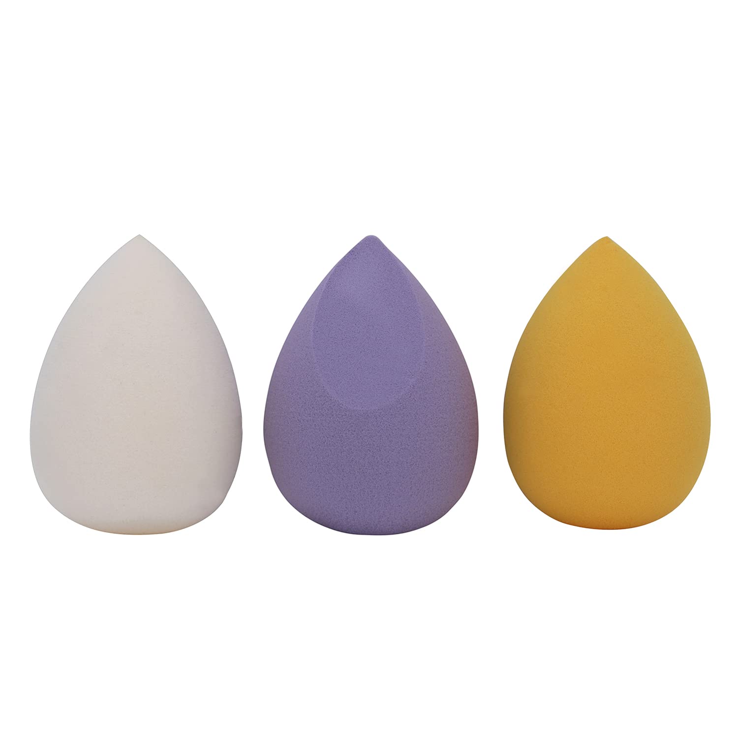 Charis Enterprise Beauty Blender Makeup Sponge Set - 3 Pack with Storage Box (Colors May Vary) | Soft & Blemish-Free Application for Foundation, Concealer & Powder | Perfect for Travel & Professional Makeup Kits