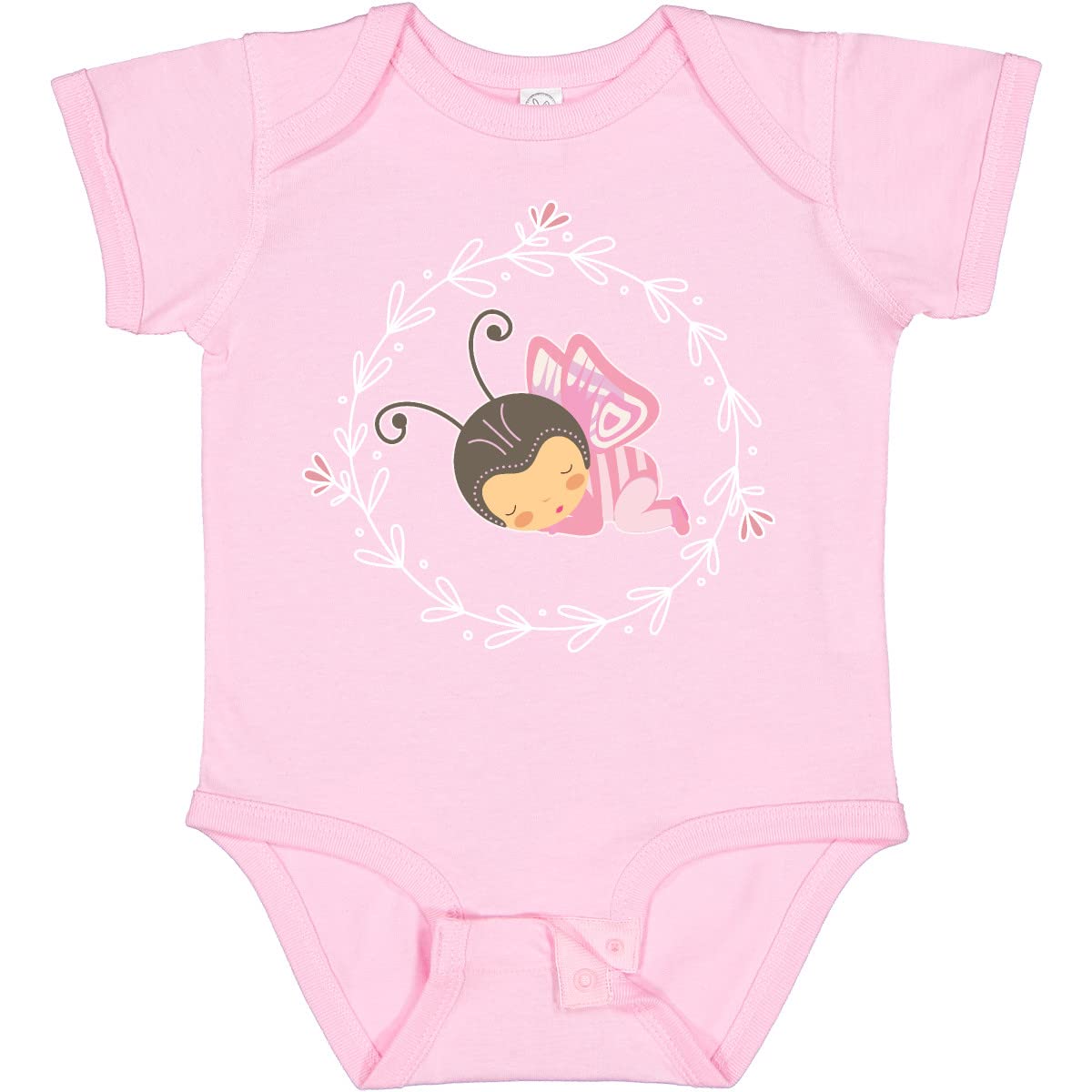 Inktastic Cute Butterfly Print Baby Bodysuit for Girls - Soft & Comfortable Onesie for Newborns, Infants & Toddlers - Perfect for Playdates, Photo Shoots & Everyday Wear