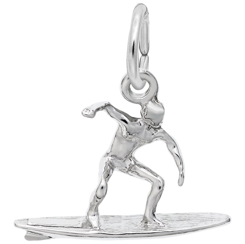 Surfer Charm Pendant - Handmade Beach Jewelry for Bracelets & Necklaces - Perfect for Surfing Enthusiasts & Beach Lovers