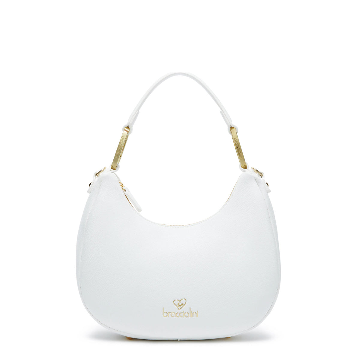 Braccialini Sottospalla Amy Small White Shoulder Bag B18143 - Elegant Crossbody Purse for Women, Perfect for Parties & Daily Use