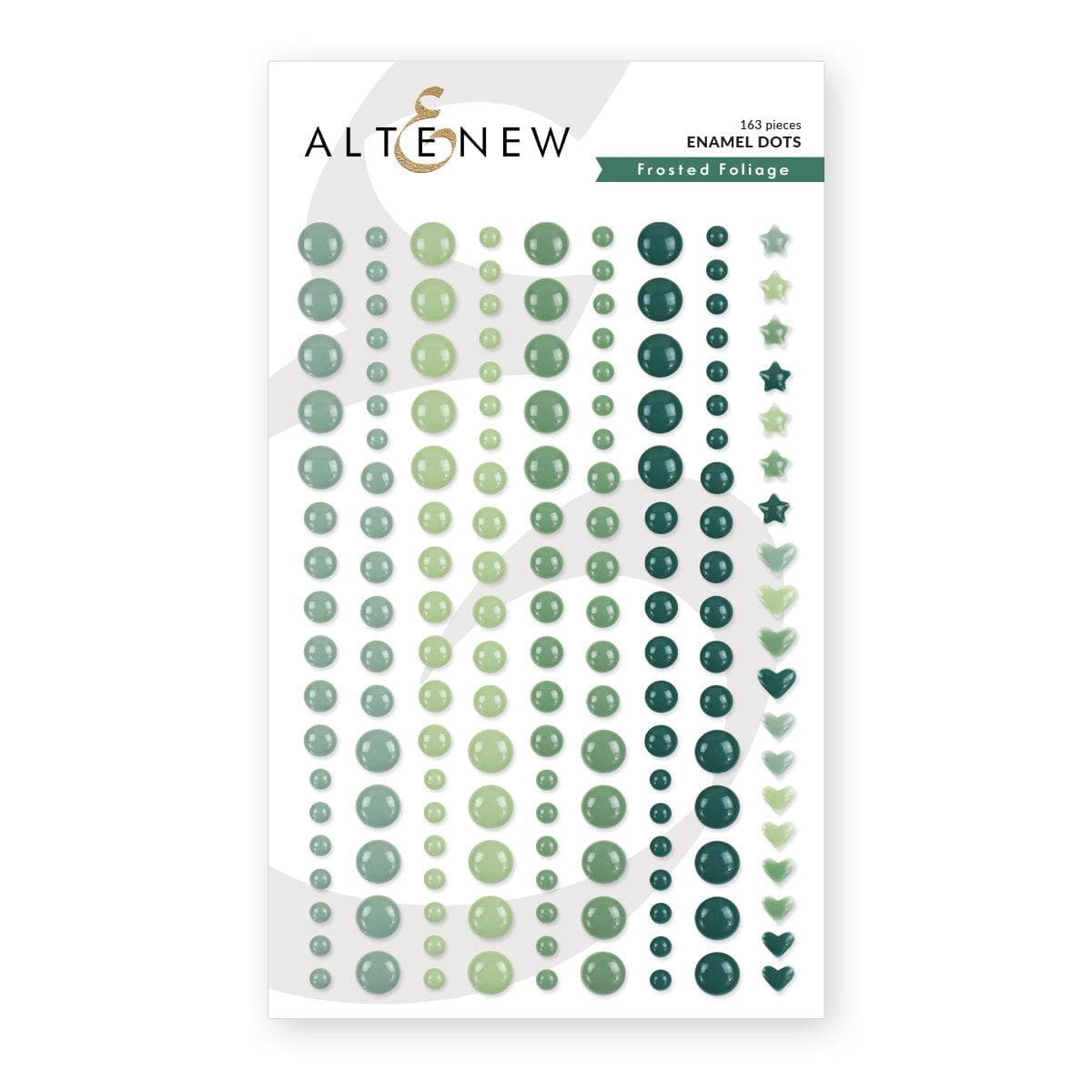Frosted Foliage Enamel Dots for Scrapbooking, Card Making & DIY Crafts - Decorative Embellishments for Journals, Planners and Handmade Projects