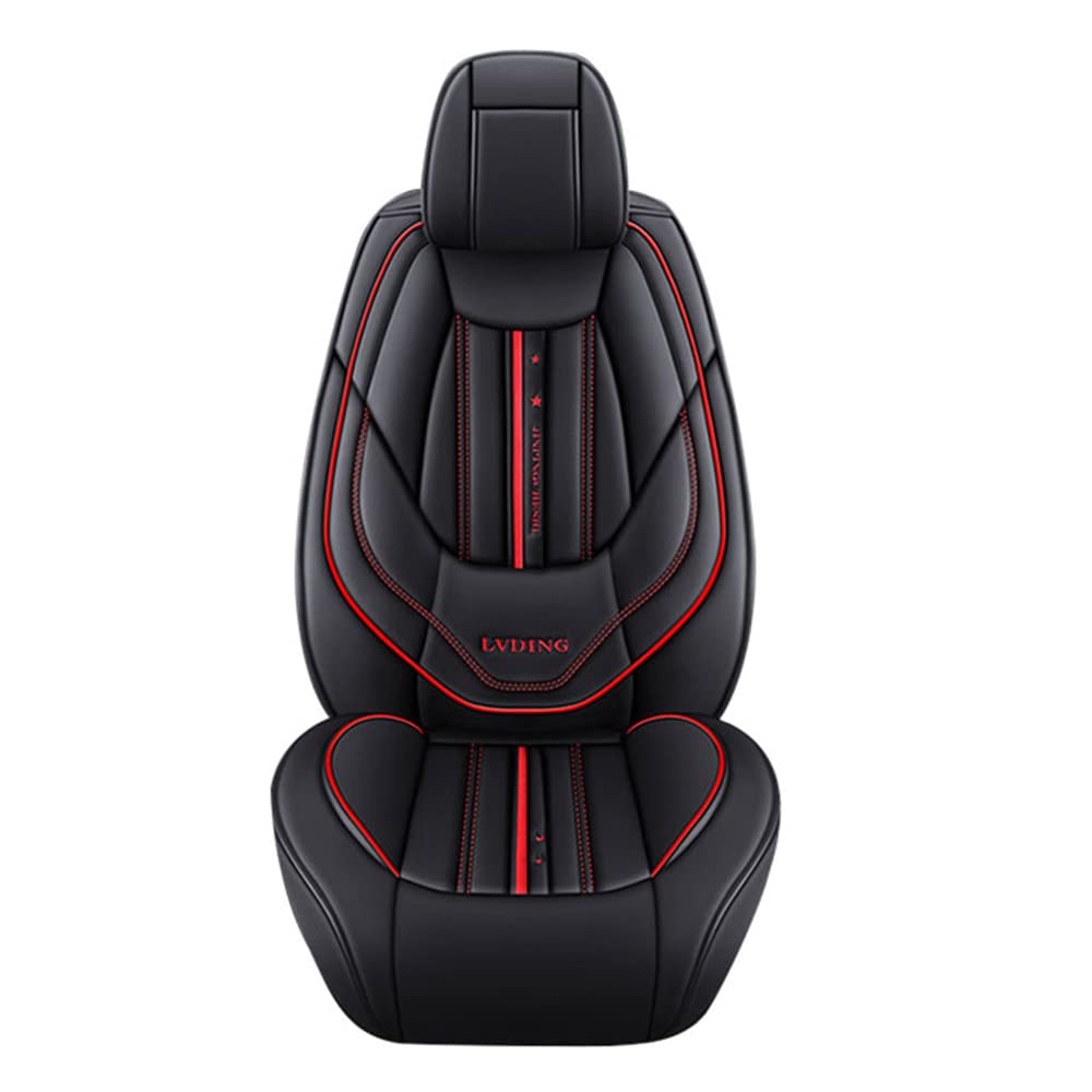 1996-2002 Pontiac Trans Am Leather Seat Covers - 5-Piece Full Set, Waterproof & Airbag Compatible - Black Car Seat Protectors for Comfort & Style | Perfect for Road Trips, Daily Commutes & Car Shows