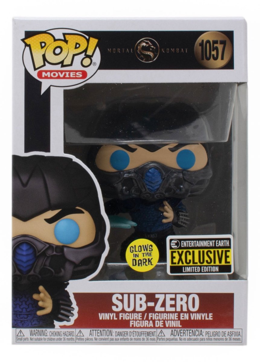 Mortal Kombat Sub Zero Funko Pop! Vinyl Figure #1057 EE Exclusive - Collectible Action Figure for Gamers & Fans - Perfect for Display, Gifts, and Gaming Room Decor