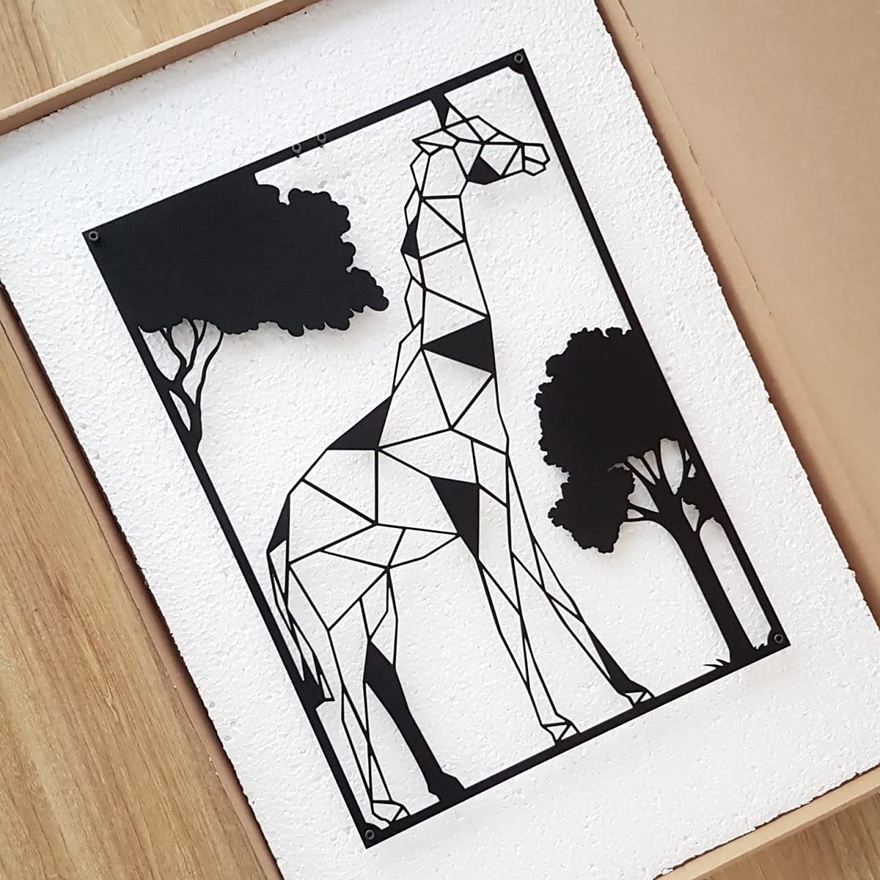 Giraffe Metal Wall Art for Living Room & Bedroom Decor