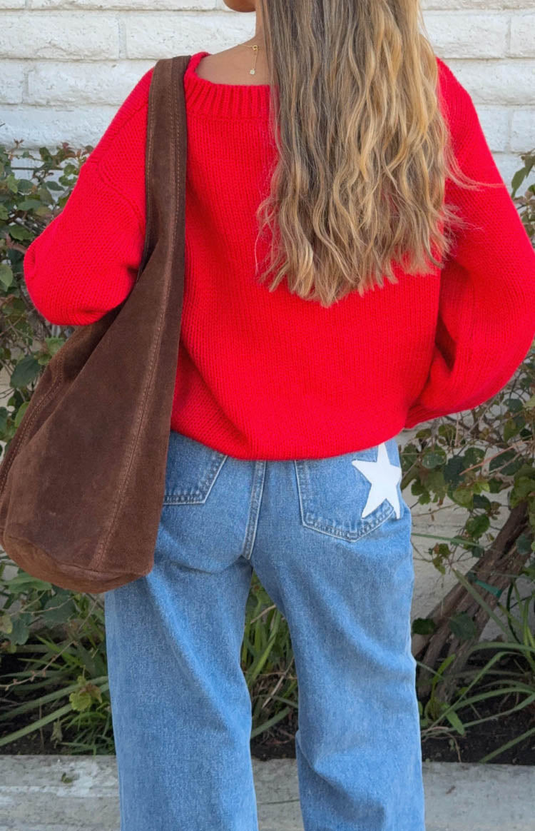 Dandy Mid Wash Denim Flare Jeans for Women - High Waisted Vintage 70s Style Stretch Jeans - Perfect for Casual Outfits, Date Nights & Music Festivals