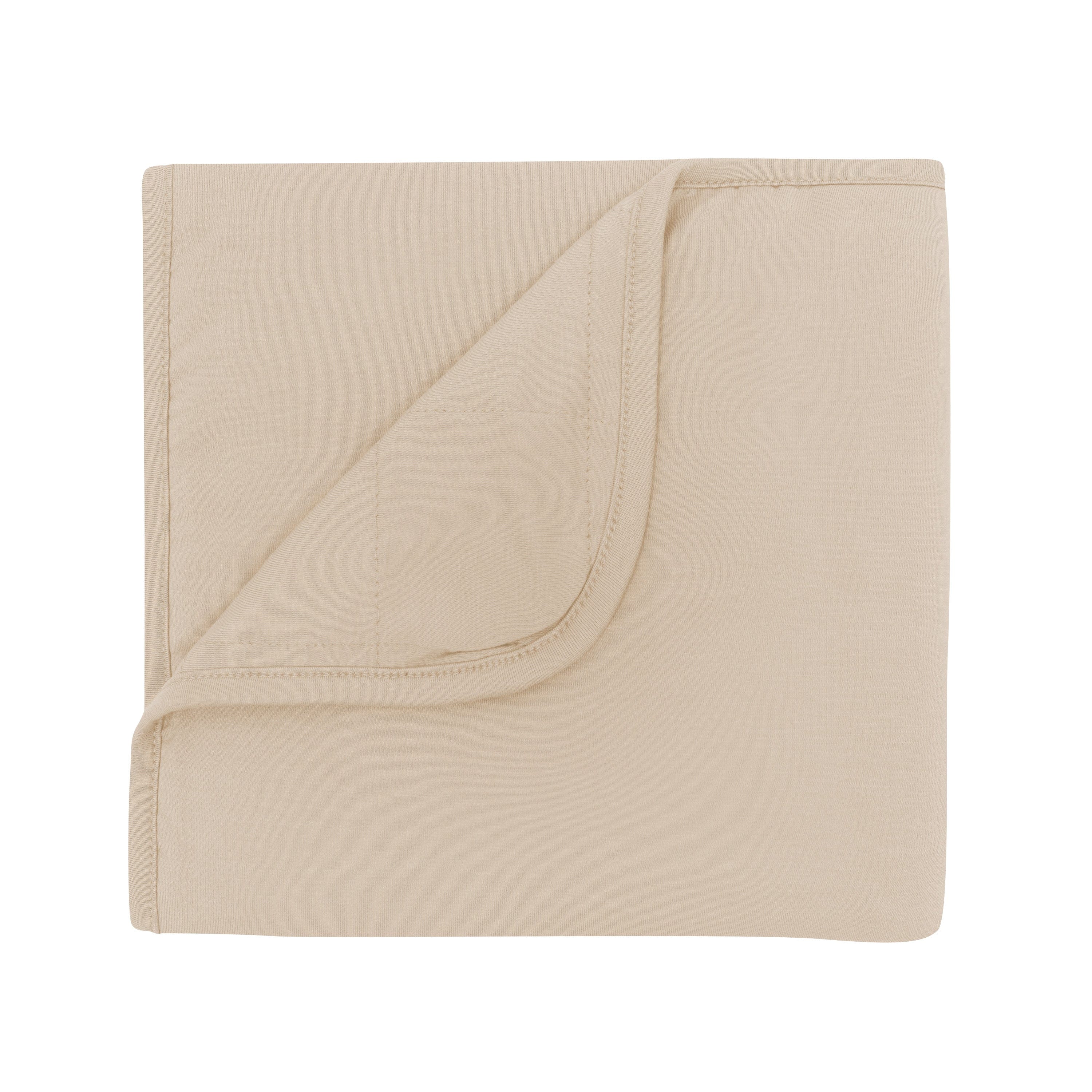 Soft Organic Cotton Baby Blanket in Almond - Cozy & Hypoallergenic for Newborns & Toddlers - Perfect for Nursery, Swaddling, Stroller & Cuddle Time