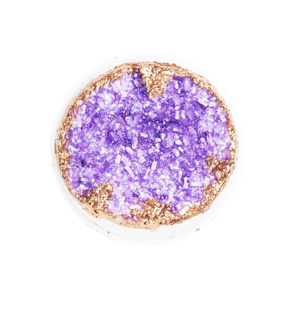 Natural Amethyst Geode Bath Bomb for Relaxation & Stress Relief – Perfect for Spa Nights, Self-Care Rituals, and Gift Giving