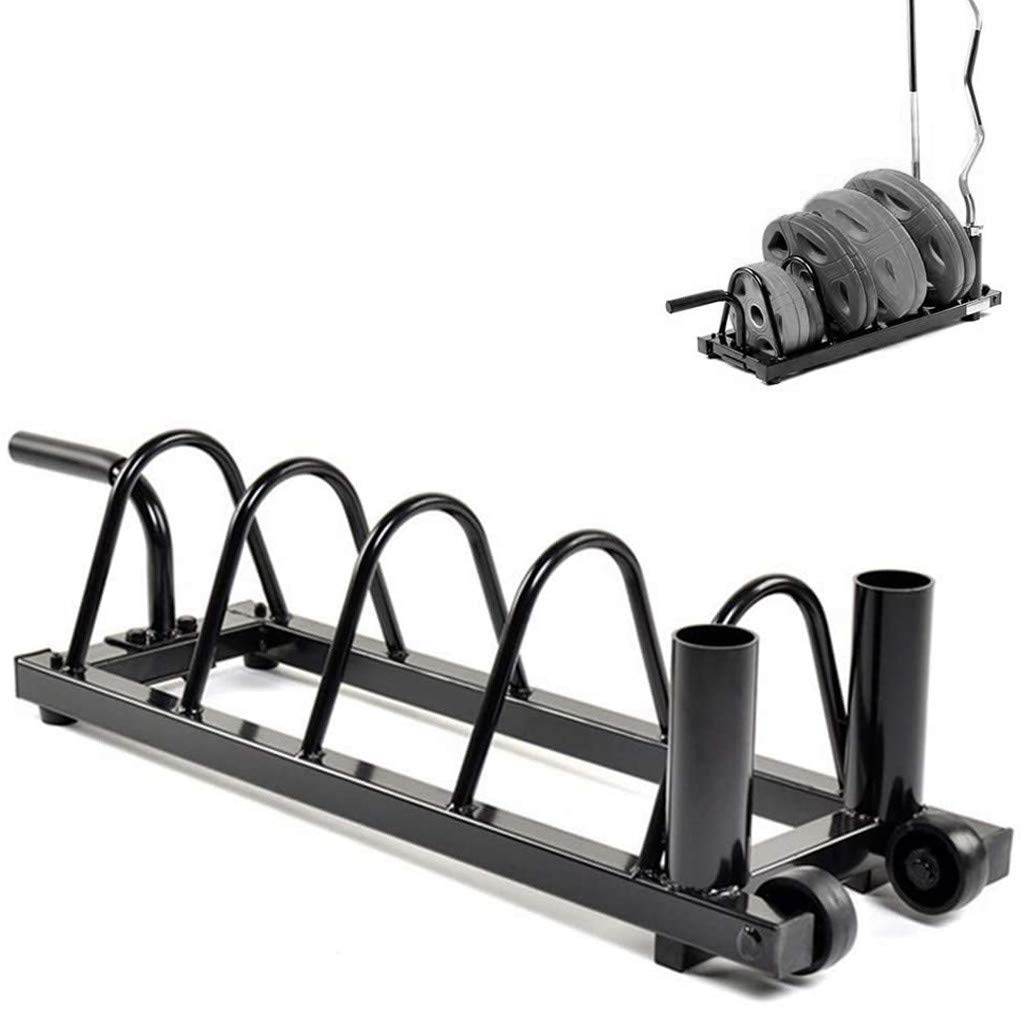 Astrong Olympic Barbell Dumbbell Weight Rack - 2 Inch Standard Free Weight Bar Holder & Plate Storage Horizontal Frame for Home Gym - Perfect for Strength Training, CrossFit, and Home Workouts