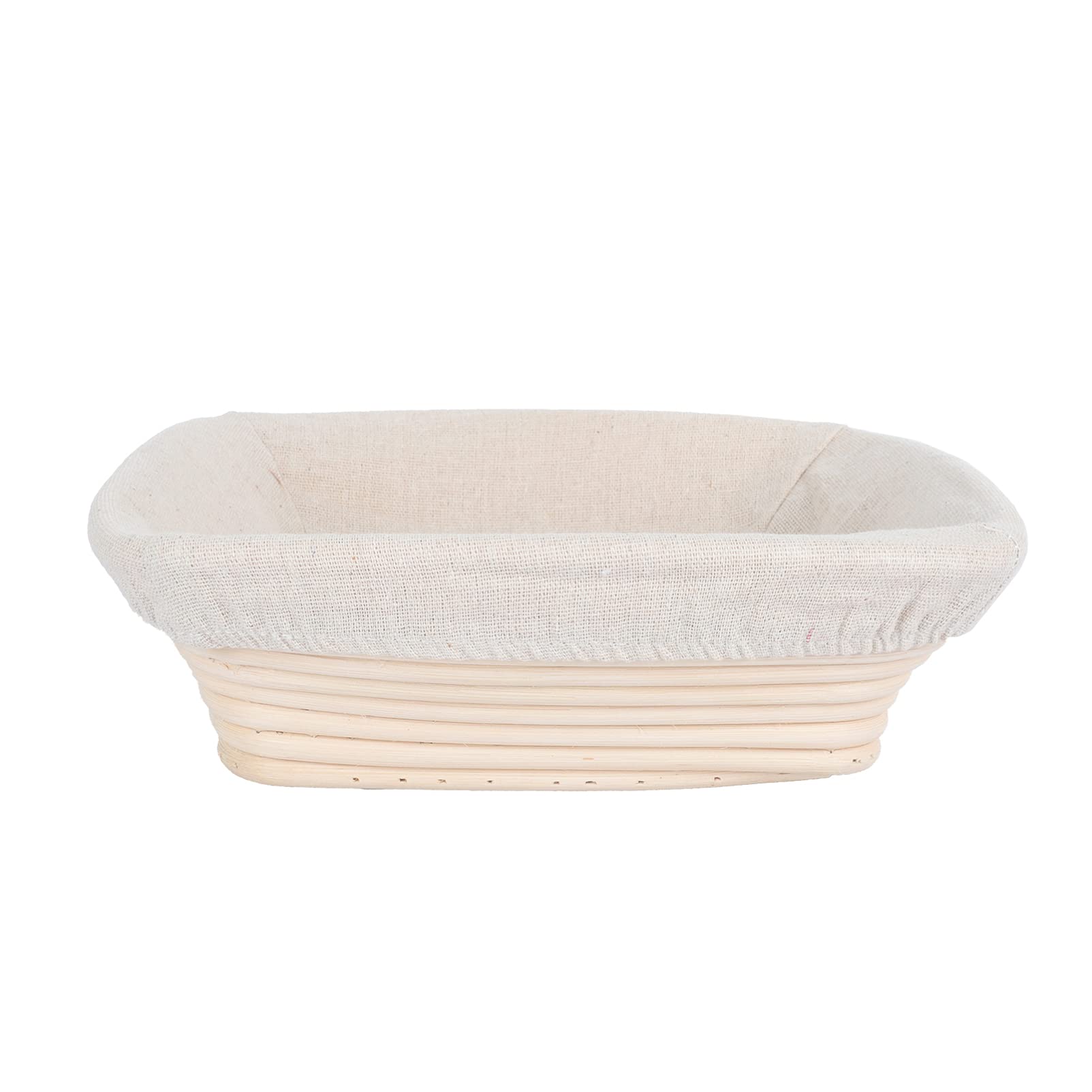 Square & Round Rattan Bread Proofing Basket Set with Linen Cloth - Hand Woven Banneton Dough Proofing Bowl for Artisan Sourdough Baking | Perfect for Home Bakers & Professional Bakeries