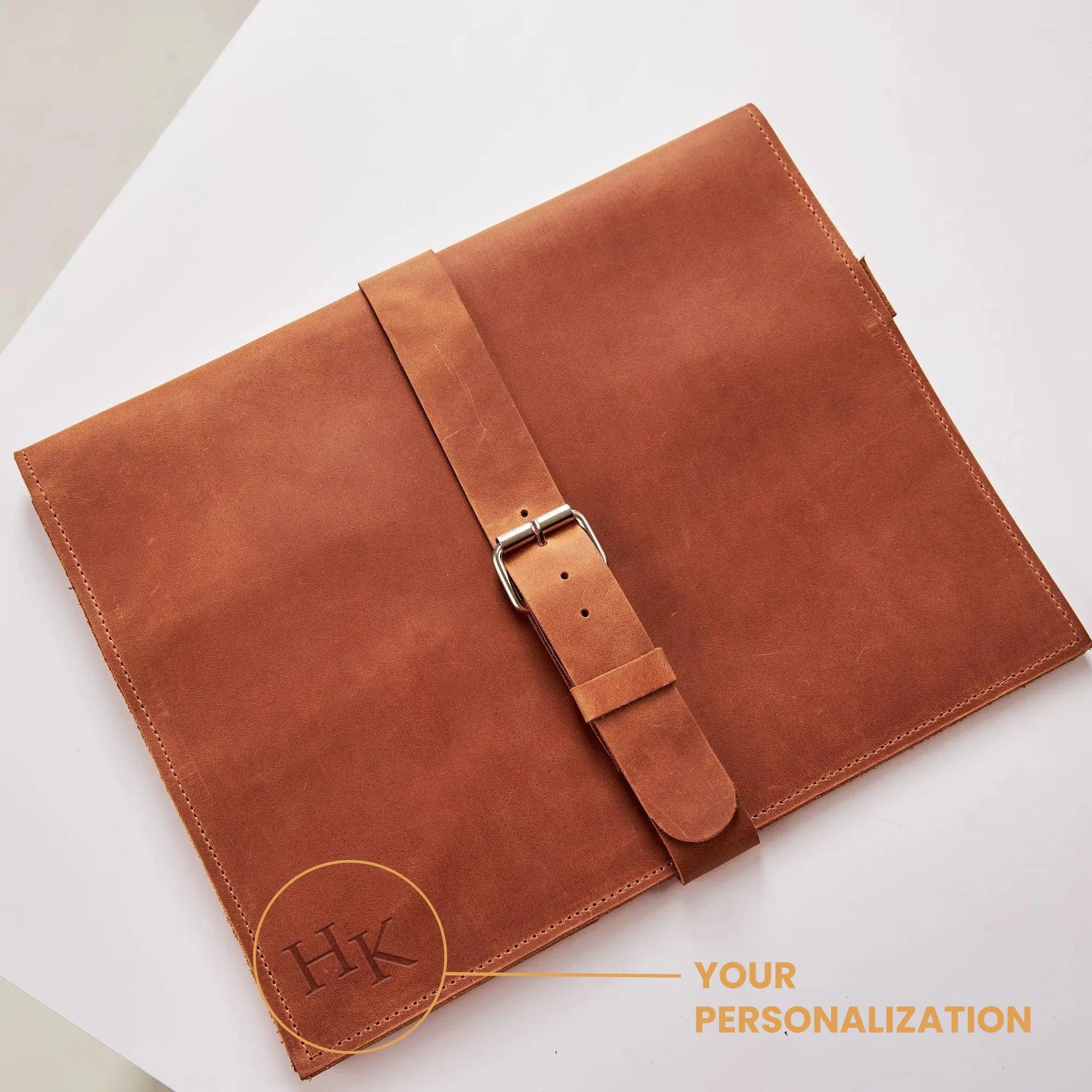 Premium MacBook Sleeve with Belted Strap - Protective Laptop Case for MacBook Air/Pro 13 14 16 inch - Perfect for Travel, Work & School