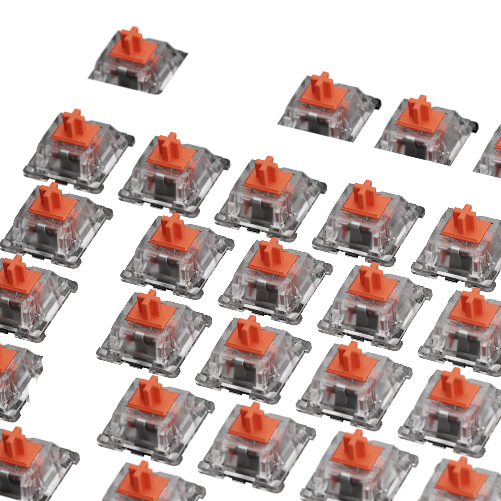 Glorious Fox Mechanical Keyboard Switches - 100 Pack ANSI MX Compatible for Custom Gaming & Typing Keyboards