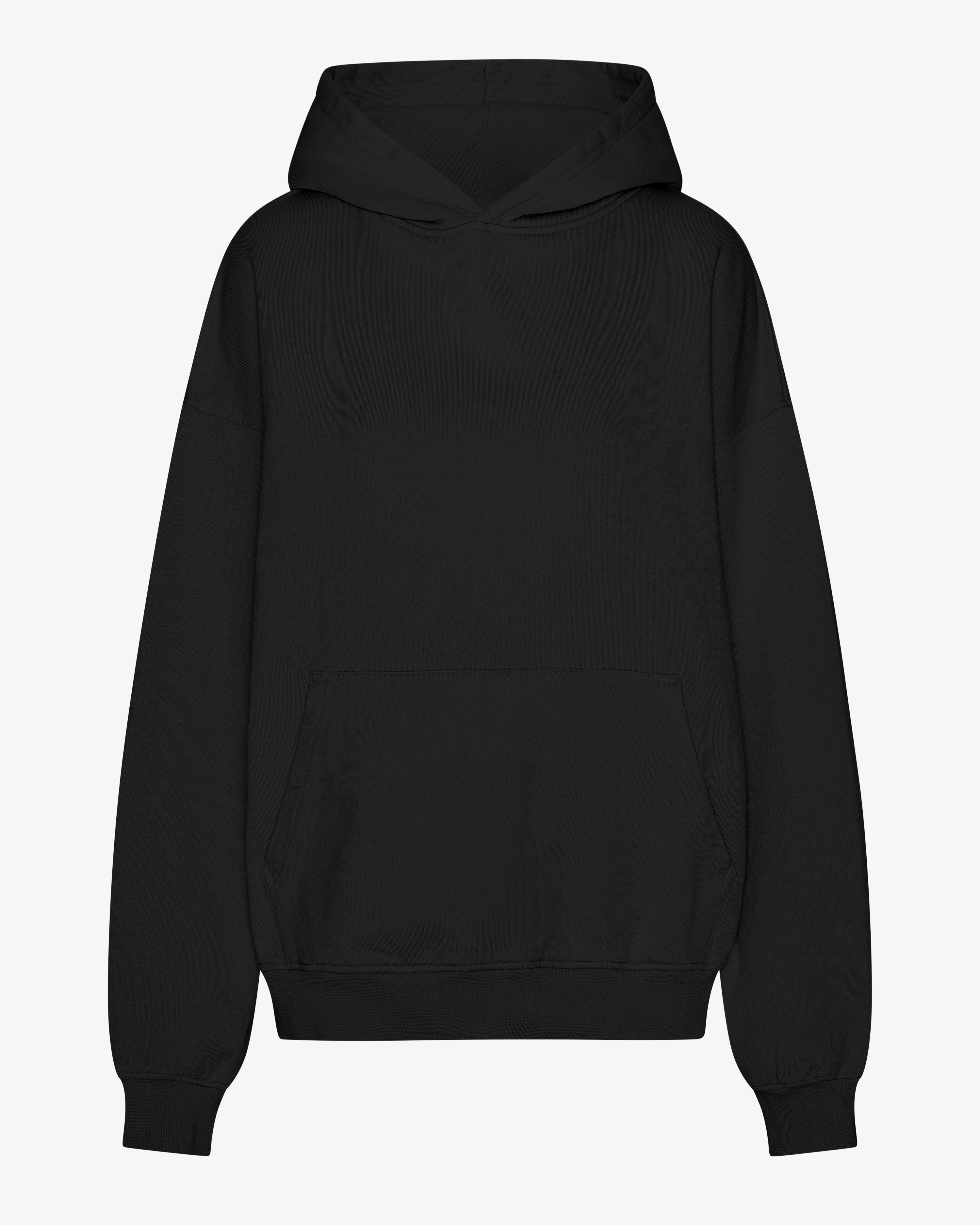 Organic Oversized Hoodie - Deep Black | Soft & Comfortable Unisex Pullover for Men & Women | Perfect for Casual Wear, Lounging & Outdoor Activities