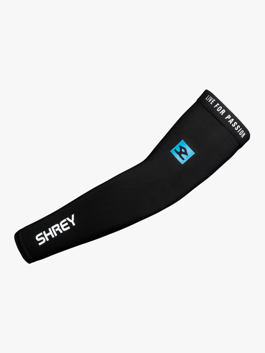 Shrey Performance Arm Sleeves for Men & Women - Compression UV Protection Black - Perfect for Running, Basketball, Cycling & Outdoor Sports