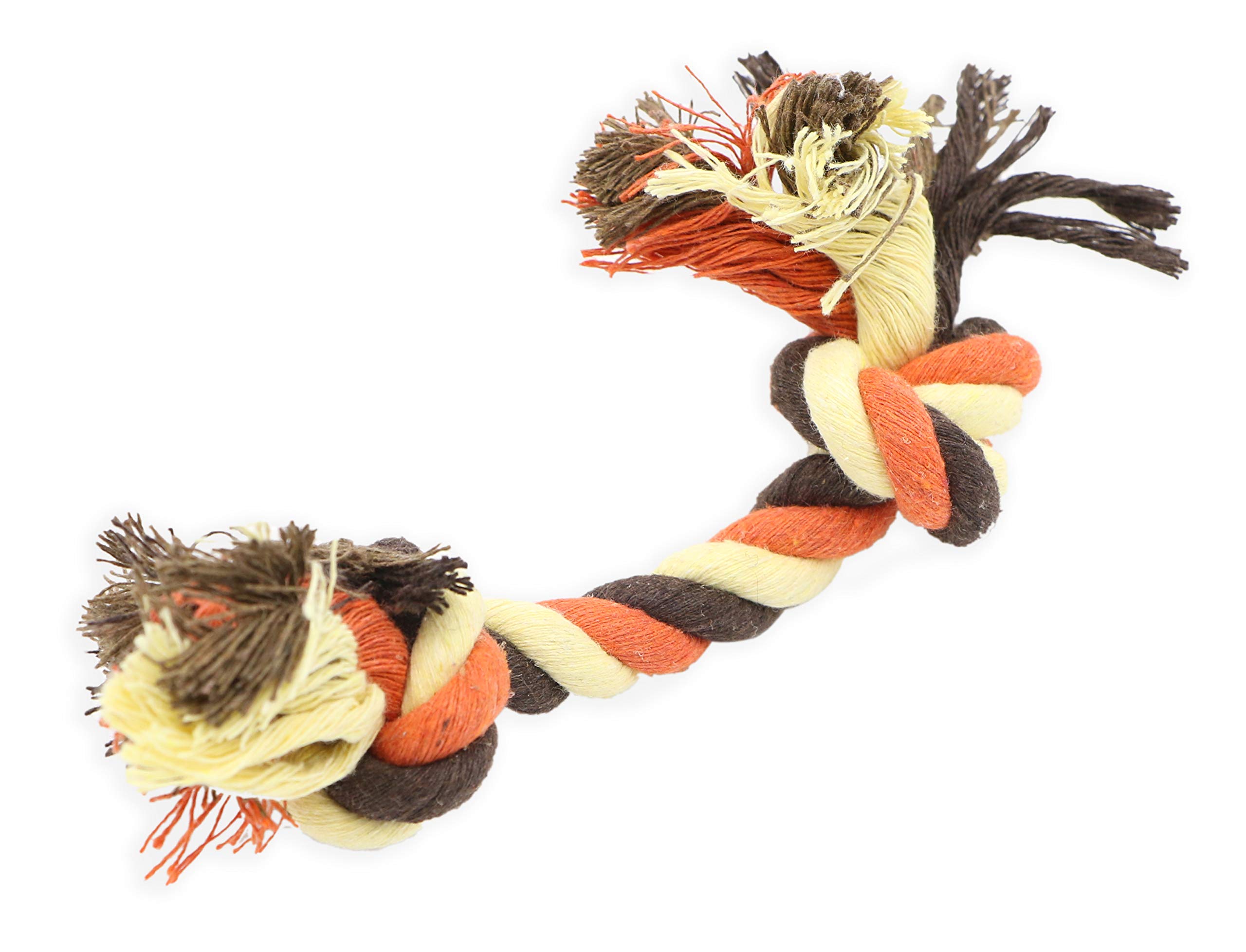 Durable Cotton Rope Dog Toy - 15cm Chew-Resistant Puppy Teething Toy for Small & Medium Dogs - Perfect for Fetch, Tug-of-War & Dental Health