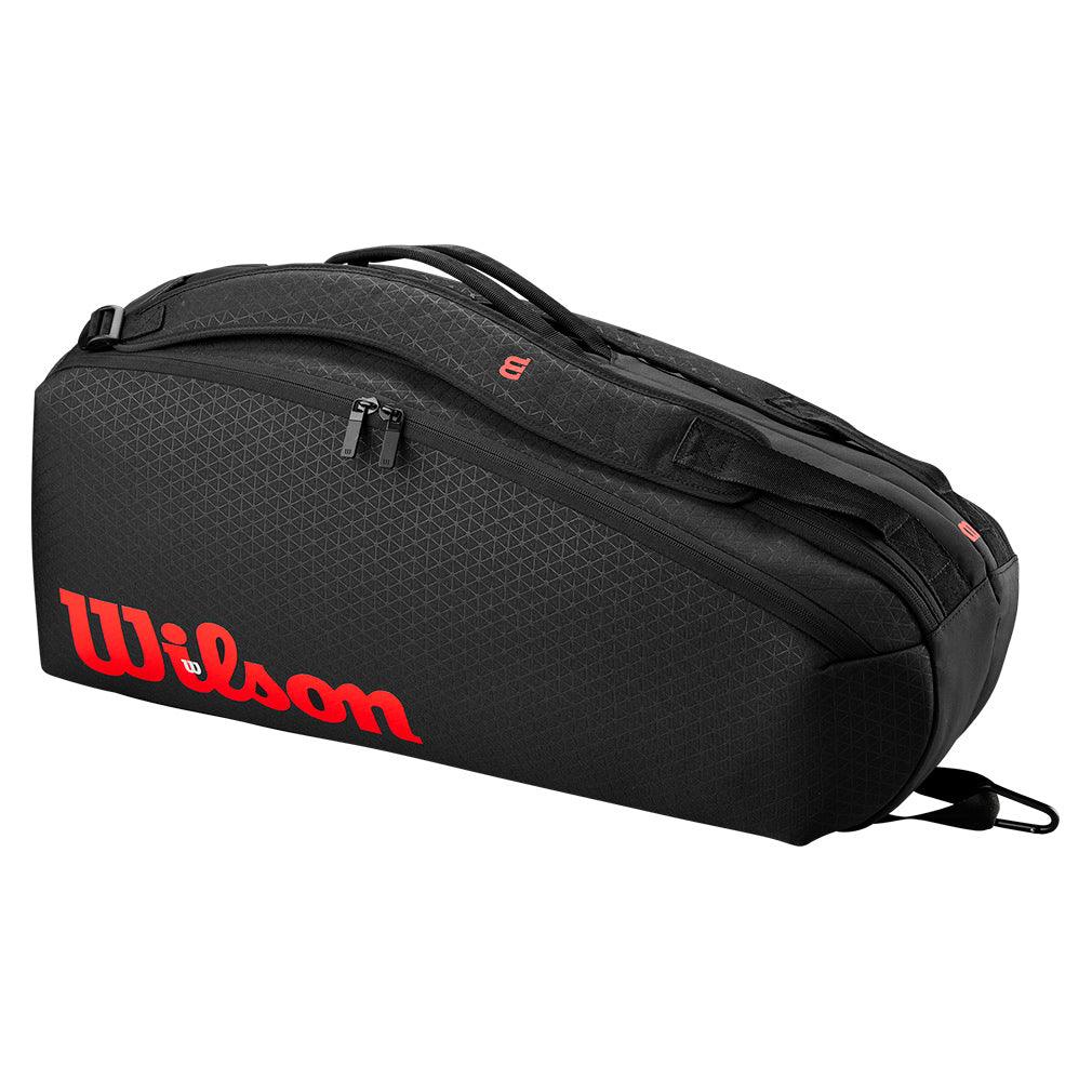 Clash V3 6-Pack Tennis Racket Bag - Black & Infrared - Perfect for Tennis Tournaments, Team Practice & Gear Storage