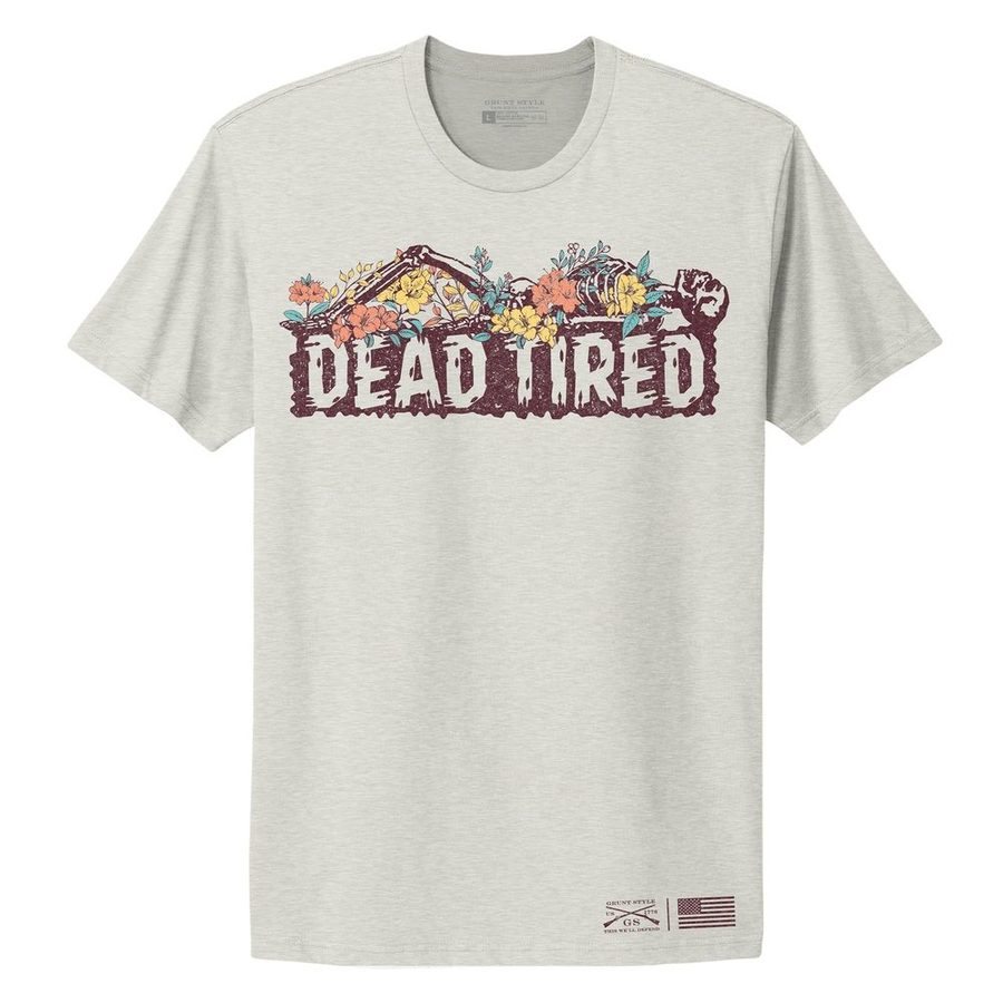 Women's Dead Tired Boyfriend Fit T-Shirt - Soft & Comfortable Oversized Cotton Tee for Lounge, Sleep & Casual Wear