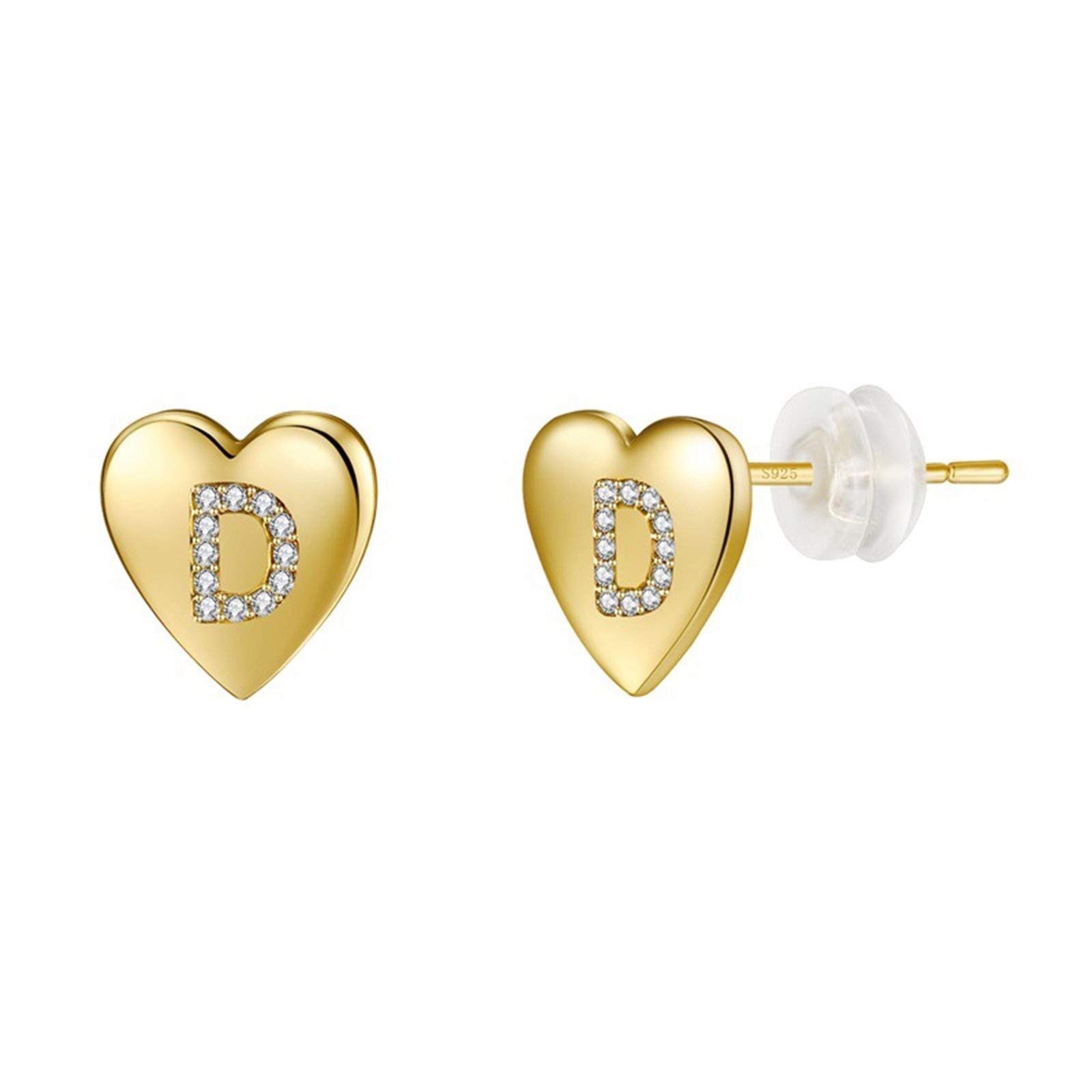 Trendy Alloy Love Letter Earrings for Women - Chunky Hoop Earrings - Fashion Jewelry Accessories for Casual Wear, Date Night & Party Outfits