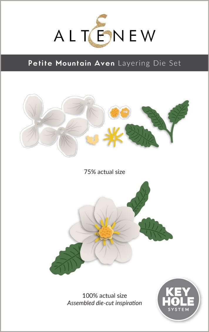 Petite Mountain Aven Layering Die Set for Card Making - Scrapbooking, DIY Crafts, and Paper Art Projects