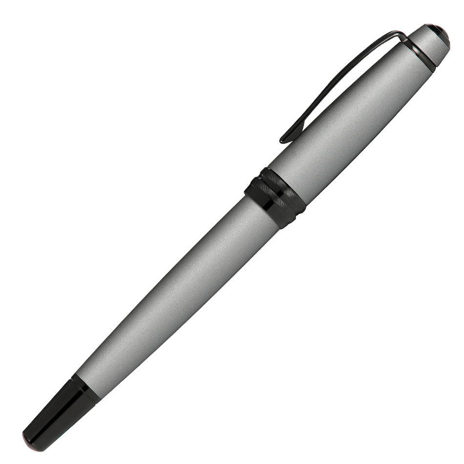 Cross Bailey Rollerball Pen - Premium Grey Lacquer with Black Trim for Smooth Writing - Perfect for Office, School & Gift Giving