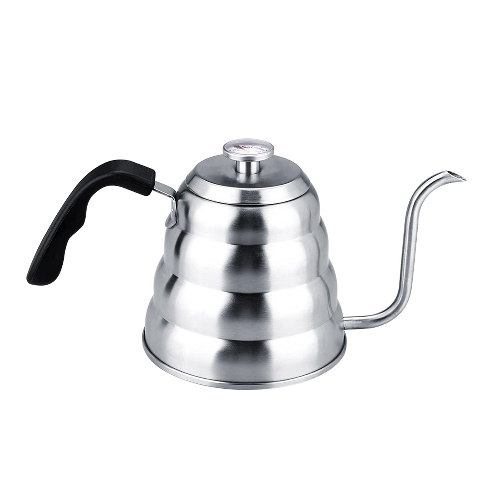 Premium 304 Stainless Steel Gooseneck Coffee Kettle with Built-in Thermometer - 2L Capacity for Perfect Pour Over Coffee & Tea Brewing - Ideal for Home Baristas, Specialty Coffee Shops & Gift Giving