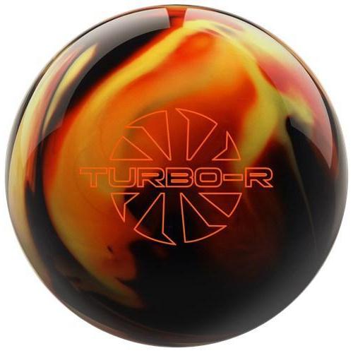 Ebonite Turbo/R Bowling Ball - Black/Copper/Yellow | High Performance Bowling Equipment for League & Tournament Play