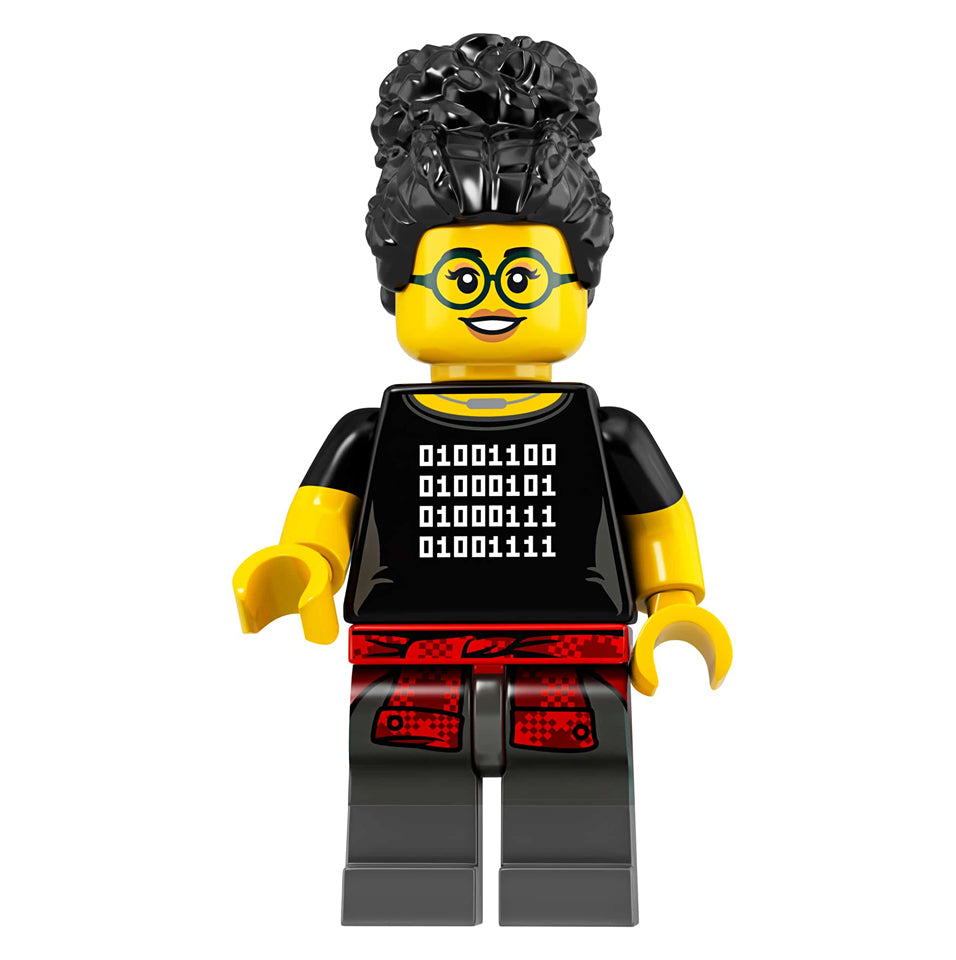 Lego Minifigure Series 19 Programmer - Collectible Building Toy for Coding Enthusiasts | Perfect for STEM Education, Office Decor & Gift Giving
