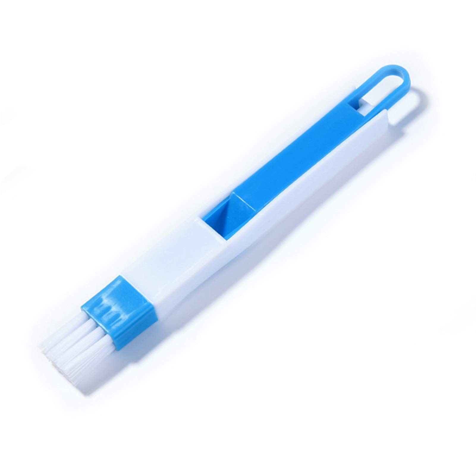 Hgkl 6-Piece Window Cleaning Brush Set - 2-in-1 Multipurpose Keyboard, Window Groove & Screen Cleaner with Dustpan - Blue Crevice Brush for Home, Office & Car Cleaning