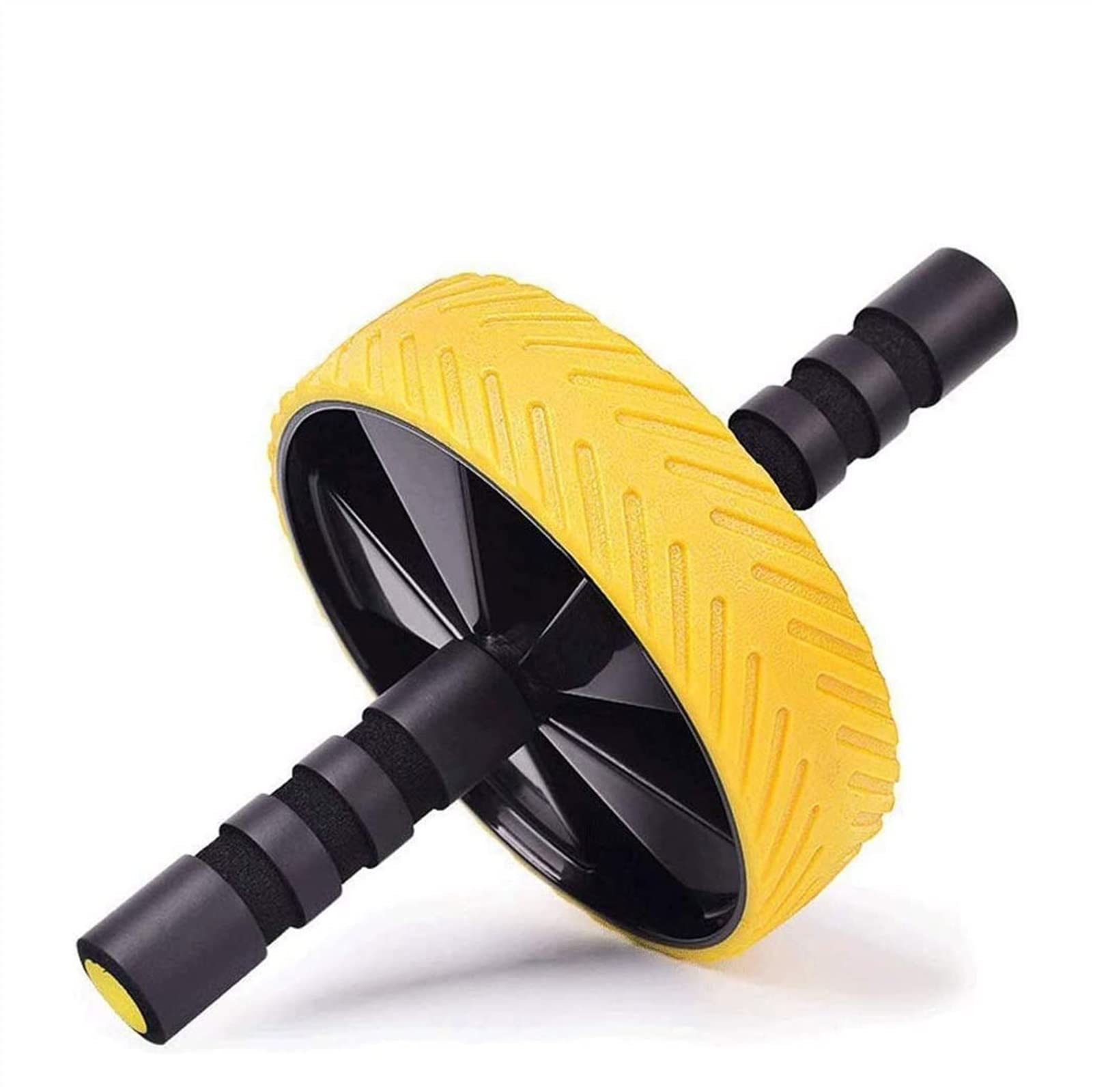 Roller Wheel Kit with Resistance Bands & Knee Pad - Ab Workout Equipment for Core Strength Training | Home Gym Fitness Equipment | Abdominal Carver Machine for Men & Women | Perfect for Home Workouts, Office Exercises & Full-Body Toning