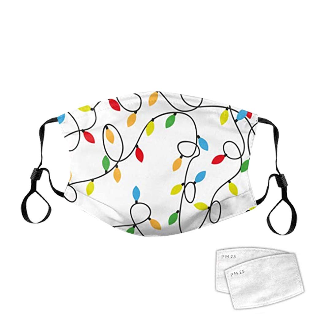 Santa Claus Mask with Filter - Reusable, Washable & UV Protection for Christmas & Outdoor Activities
