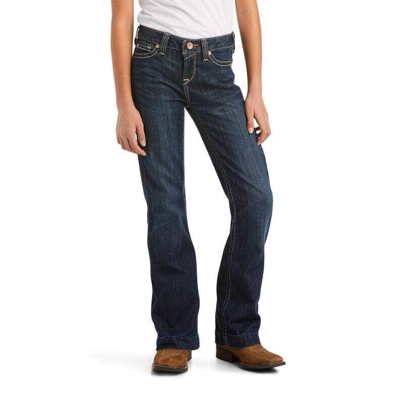 Ariat Girls' REAL Kimberly Wide Leg Jeans - Comfortable & Stylish Denim for School, Play & Everyday Wear