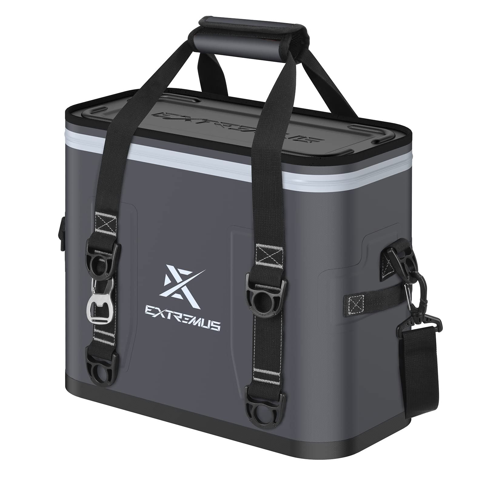 Extremus Rendu Soft Cooler - 12/20/30 Can Insulated Cooler Bag with 100% Leakproof Zipper | Portable, Waterproof & Large Capacity | Perfect for Fishing, Kayaking, Camping, Beach Trips & Outdoor Adventures