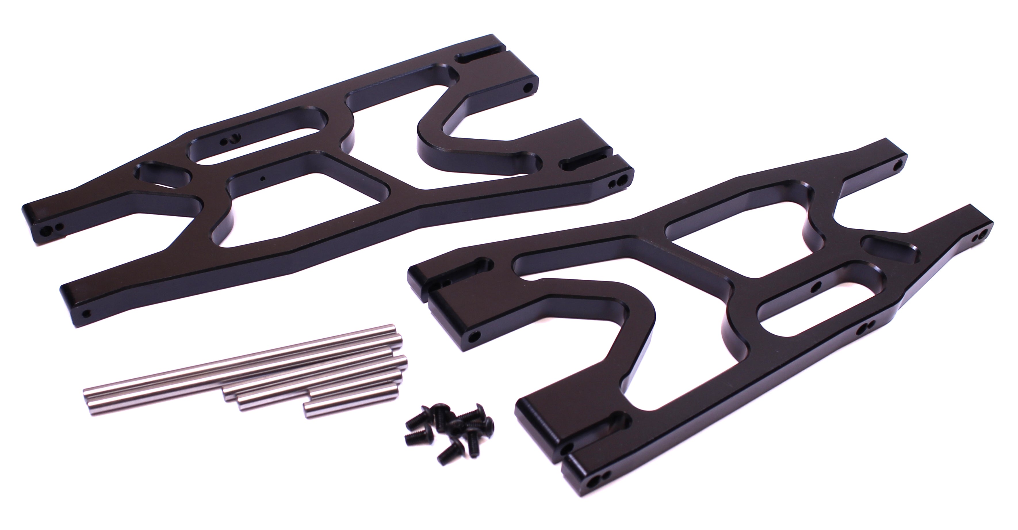 High-Quality Aluminum Lower Suspension Arm Set for Traxxas X-Maxx - Durable Black Upgrade Parts for Off-Road RC Cars - Perfect for Racing, Bashing & Extreme Terrain Performance