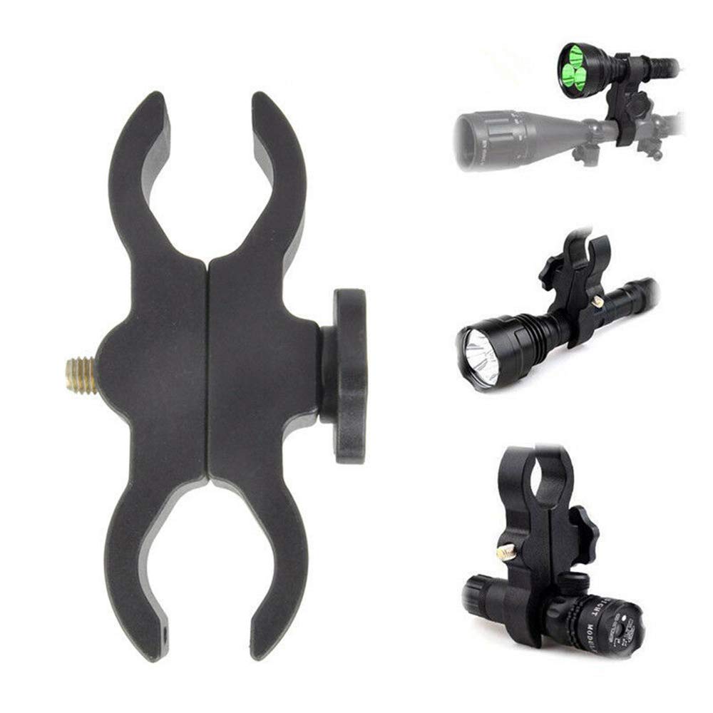 Mult Mount Clamp/Clip for Flashlight, Torch, Telescope, Sight & Laser - Adjustable Universal Holder for Bike, Scope & Outdoor Gear - Perfect for Camping, Hiking, Hunting & Tactical Use