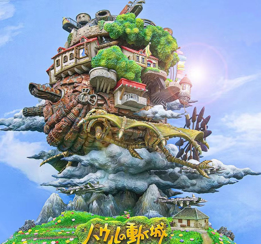 OPM Studio Howl’s Moving Castle Flying Version Collectible Model - Perfect for Anime Fans, Studio Ghibli Decor, and Fantasy Display