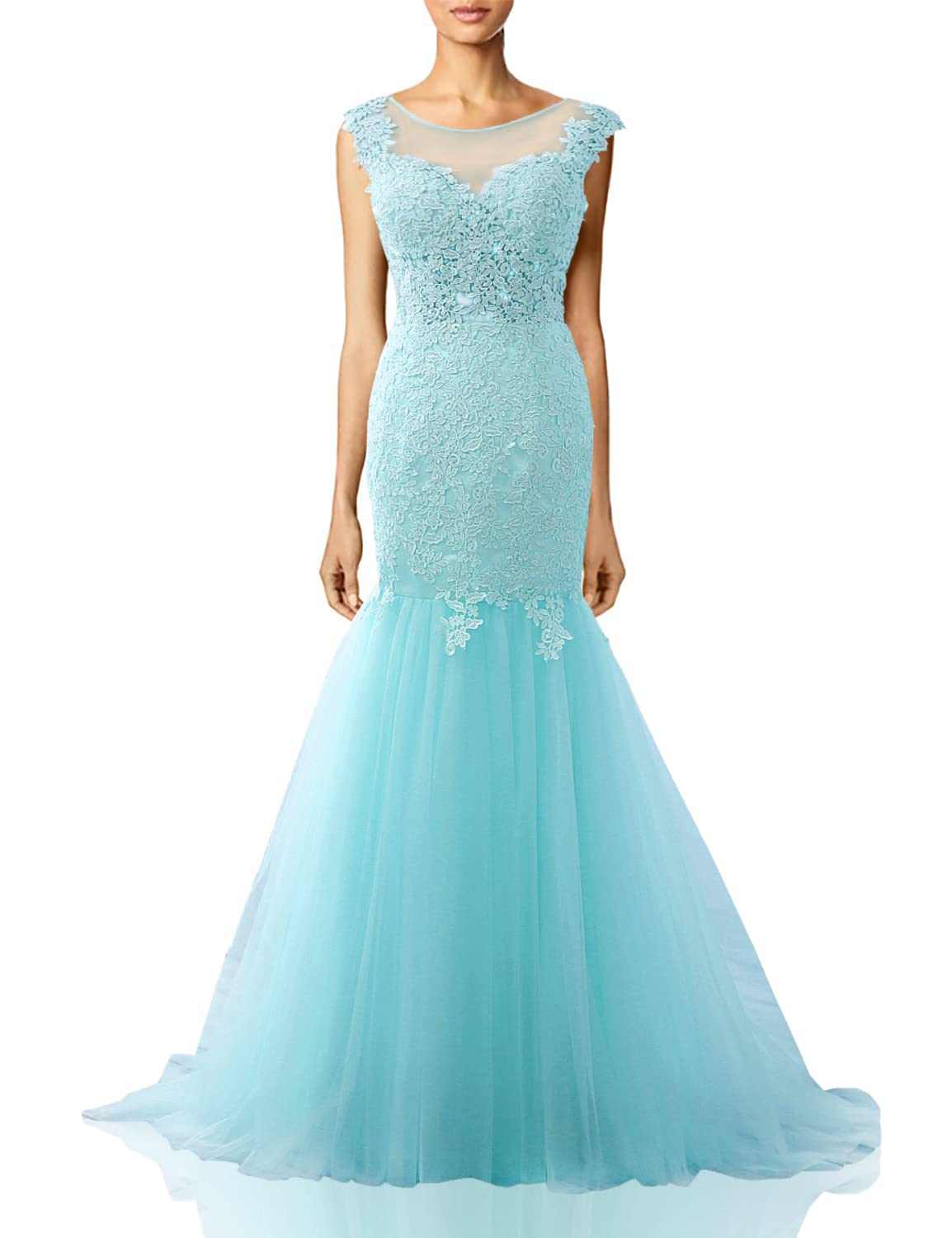 Elegant Lace Mermaid Prom Dress for Women - Long Formal Evening Gown for Homecoming, Wedding, Ball & Special Occasions