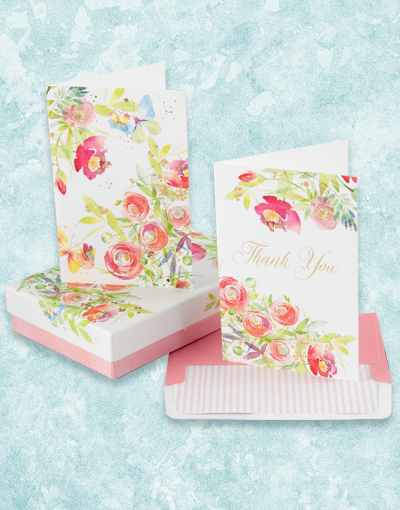 Elegant Floral Note Cards Set - Premium Handmade Greeting Cards for Birthdays, Thank You & Special Occasions - Perfect for Gifting & Home Decor