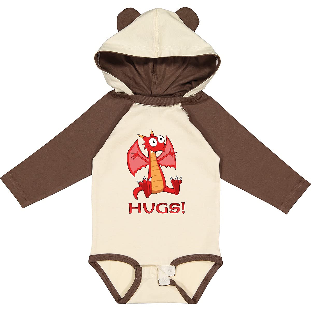 Inktastic Dragon Hugs Baby Romper - Soft & Cute for Playtime