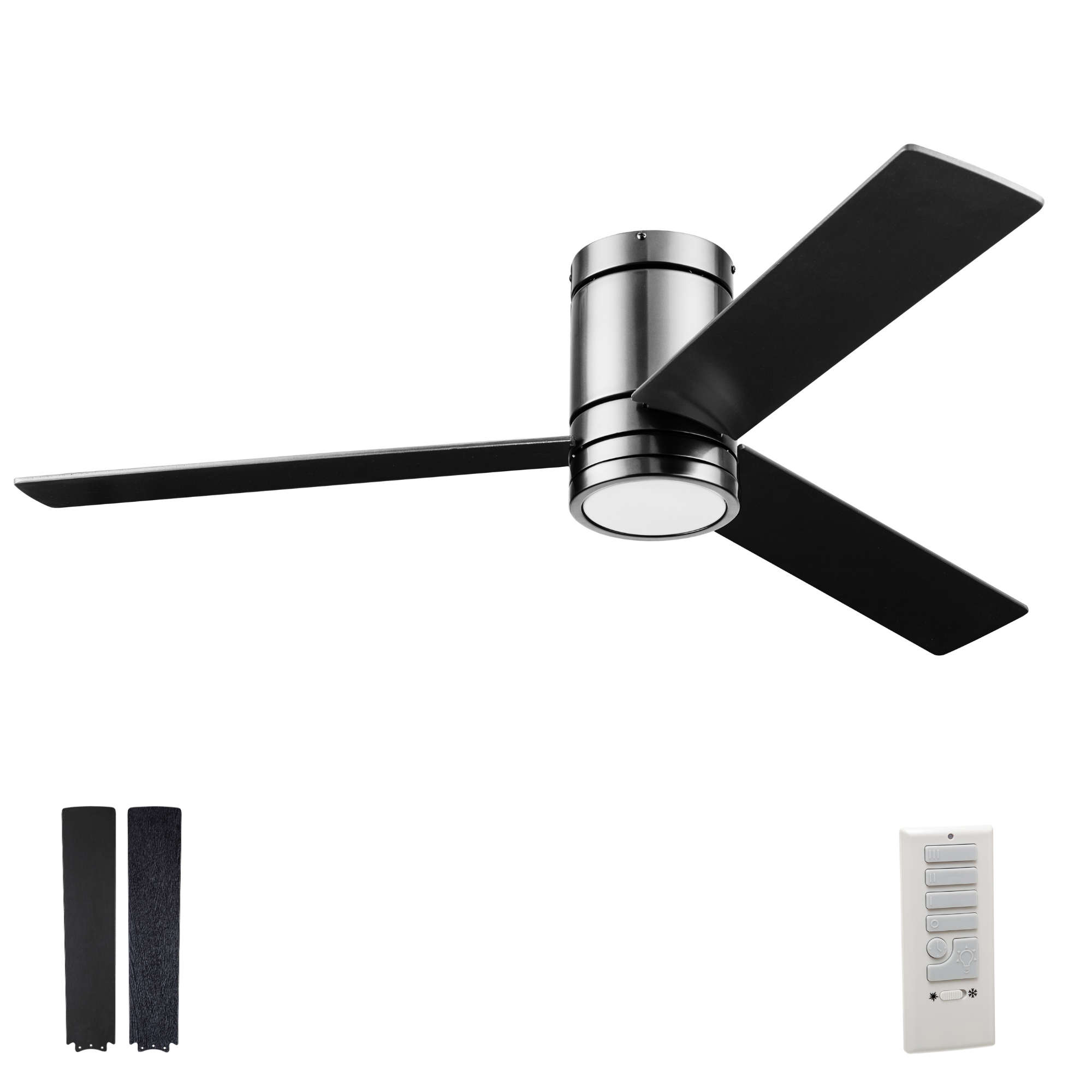 52 Inch Espy Ceiling Fan with Remote Control in Gun Metal Finish - Perfect for Living Room, Bedroom, and Office Cooling
