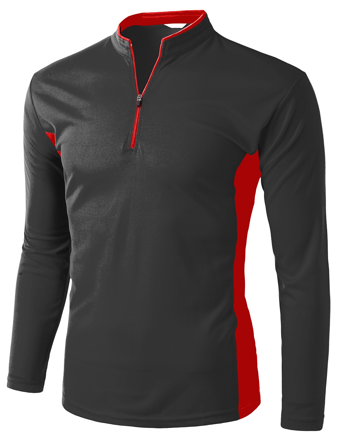 Coolon Men's 2-Tone Long Sleeve T-Shirt - Comfortable Casual Shirt for Everyday Wear, Work & Outdoor Activities