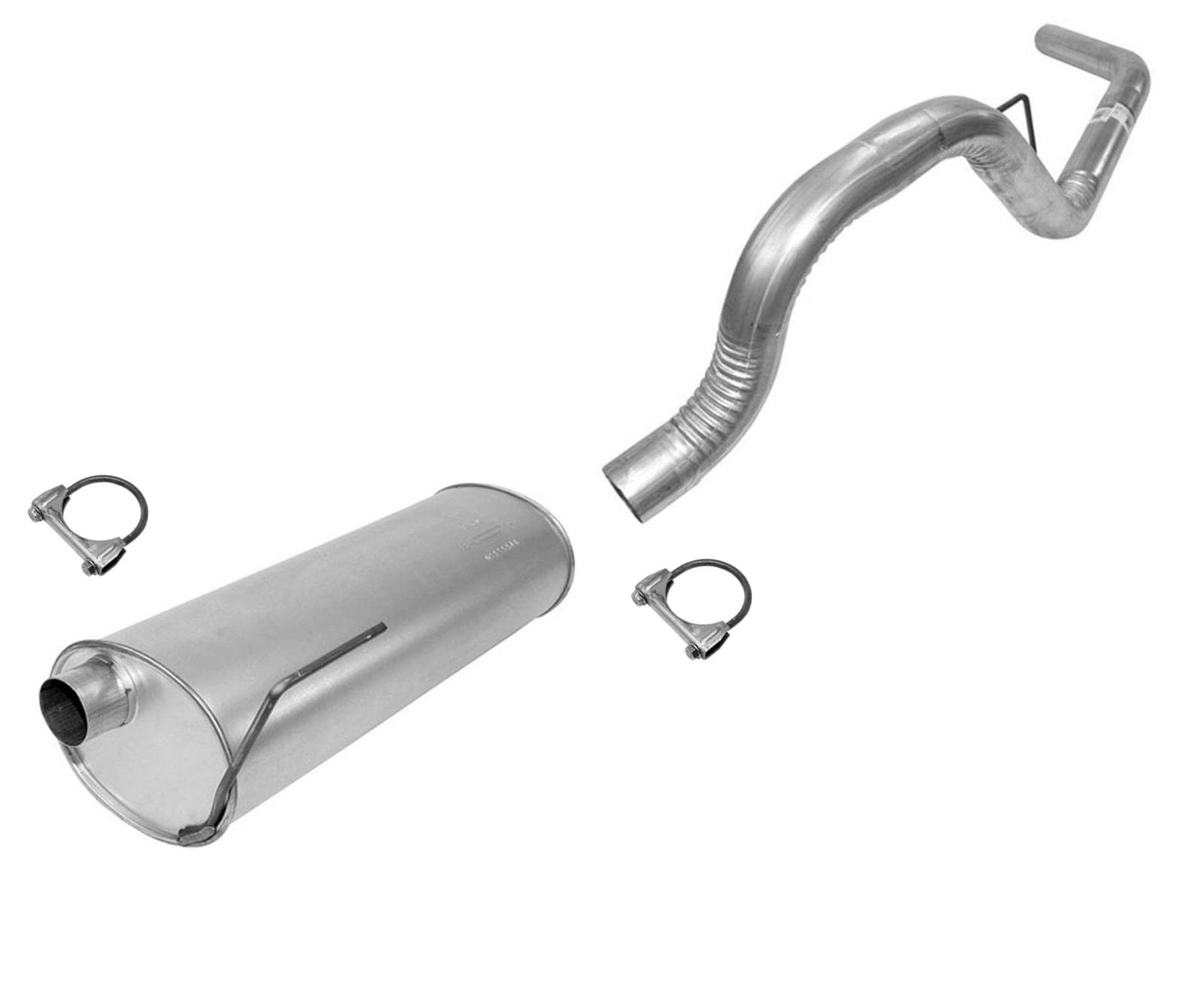 Ford F150 Muffler & Tail Pipe Clamp Kit - Compatible with 2004-2008 Models (4.2L 4.6L 5.4L V8 Engines) - Durable Exhaust System Replacement Parts for Off-Roading & Daily Commuting
