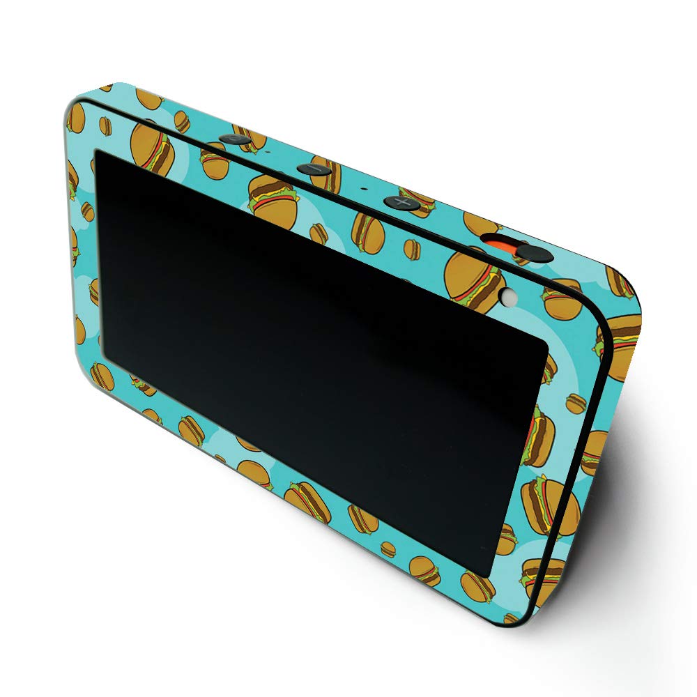 MightySkins Protective Vinyl Wrap for Amazon Echo Show 5 (Gen 1 & Gen 2) - Burger Heaven Design | Easy to Apply & Remove | Made in USA | Customizable Decal Skin for Home & Office Decor