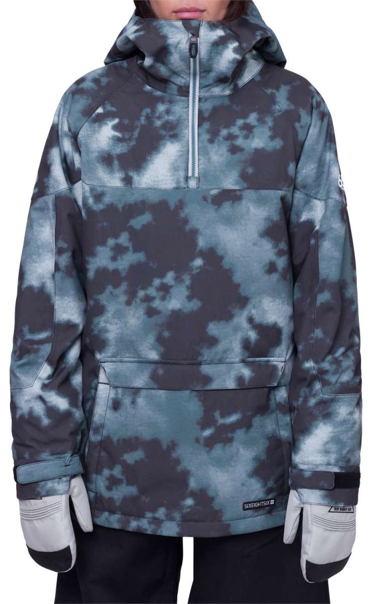 686 Women's Upton Insulated Anorak Jacket - Waterproof Winter Coat with Fleece Lining for Hiking, Skiing & Outdoor Activities 2024