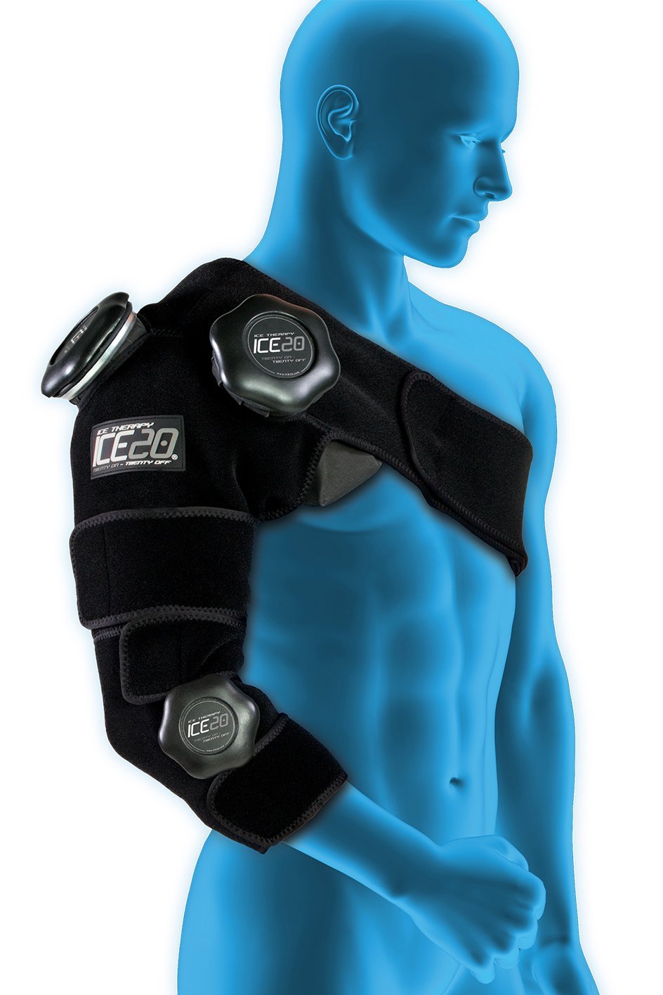 Ice20 Combo Arm Ice Therapy Wrap - Cold Compression Sleeve for Shoulder, Elbow & Wrist Pain Relief - Ideal for Post-Workout Recovery, Sports Injuries & Arthritis Pain Management