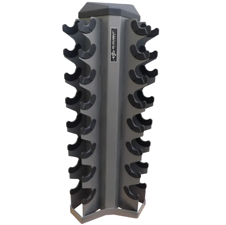 Vertical Dumbbell Rack by Element Fitness - Holds 8 Pairs of Dumbbells (Model E500 826VDR) - Perfect for Home Gym and Fitness Studio Organization