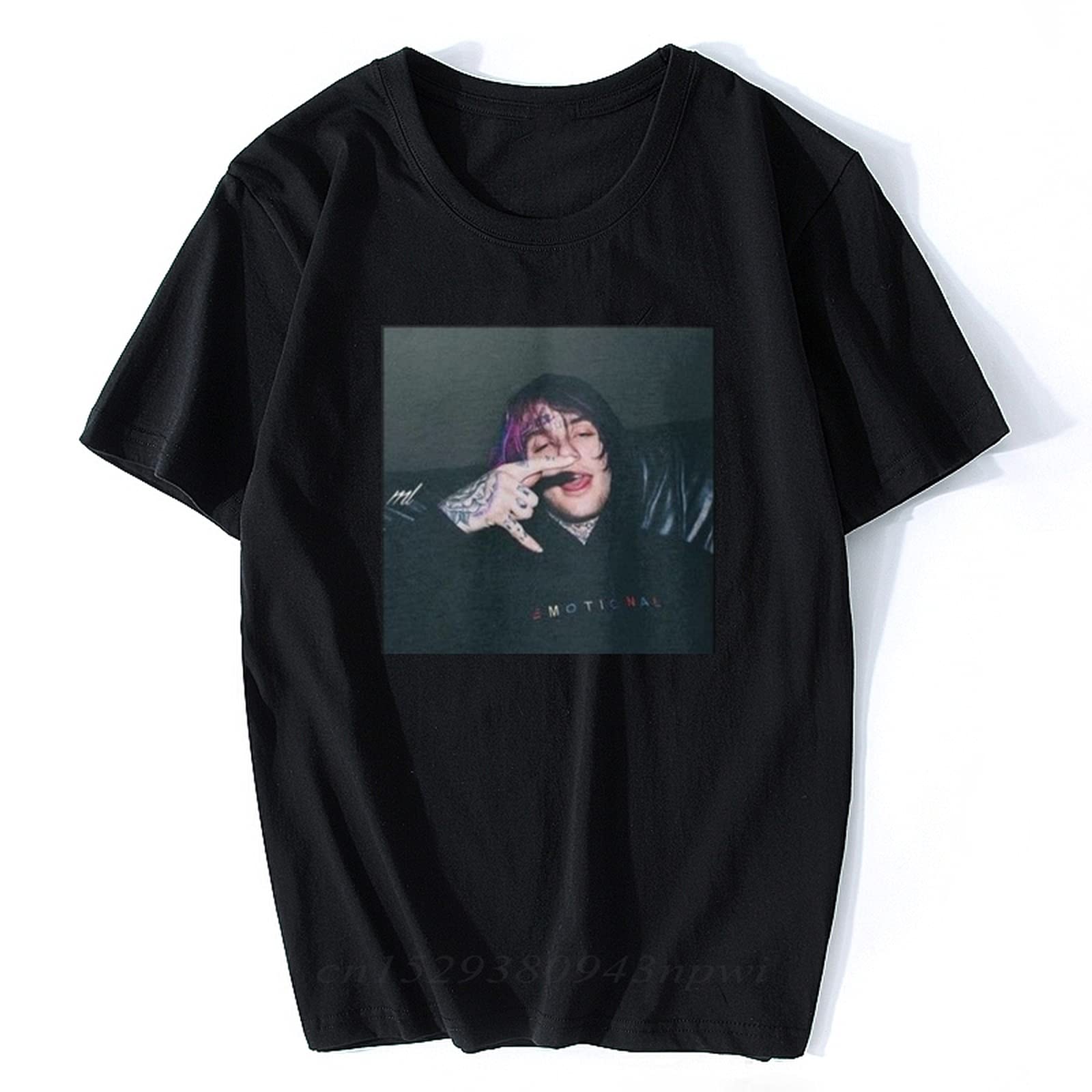Lil Peep Graphic T-Shirt - Black & White Journey Print Cool Harajuku Style Men's Tee for Casual Wear, Street Fashion, and Music Fans