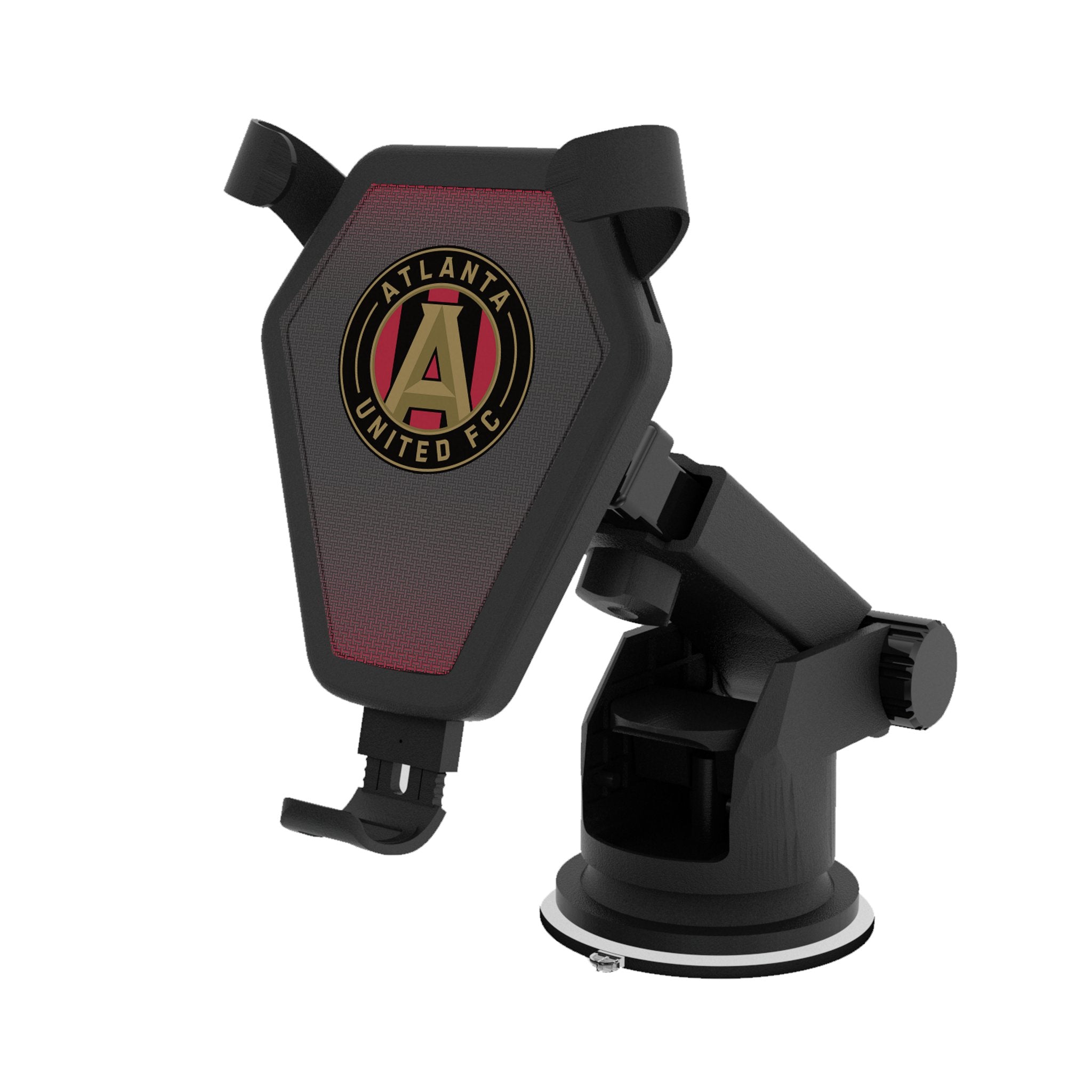 Atlanta United FC Wireless Car Charger - Fast Charging Qi-Compatible Phone Holder for iPhone & Android - Perfect for Soccer Fans & Commuters