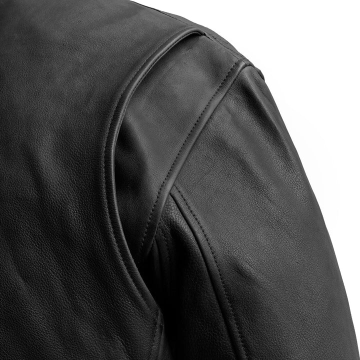 Men's Genuine Leather Motorcycle Bomber Jacket - Stylish & Durable Biker Jacket for Riding, Casual Wear & Outdoor Adventures