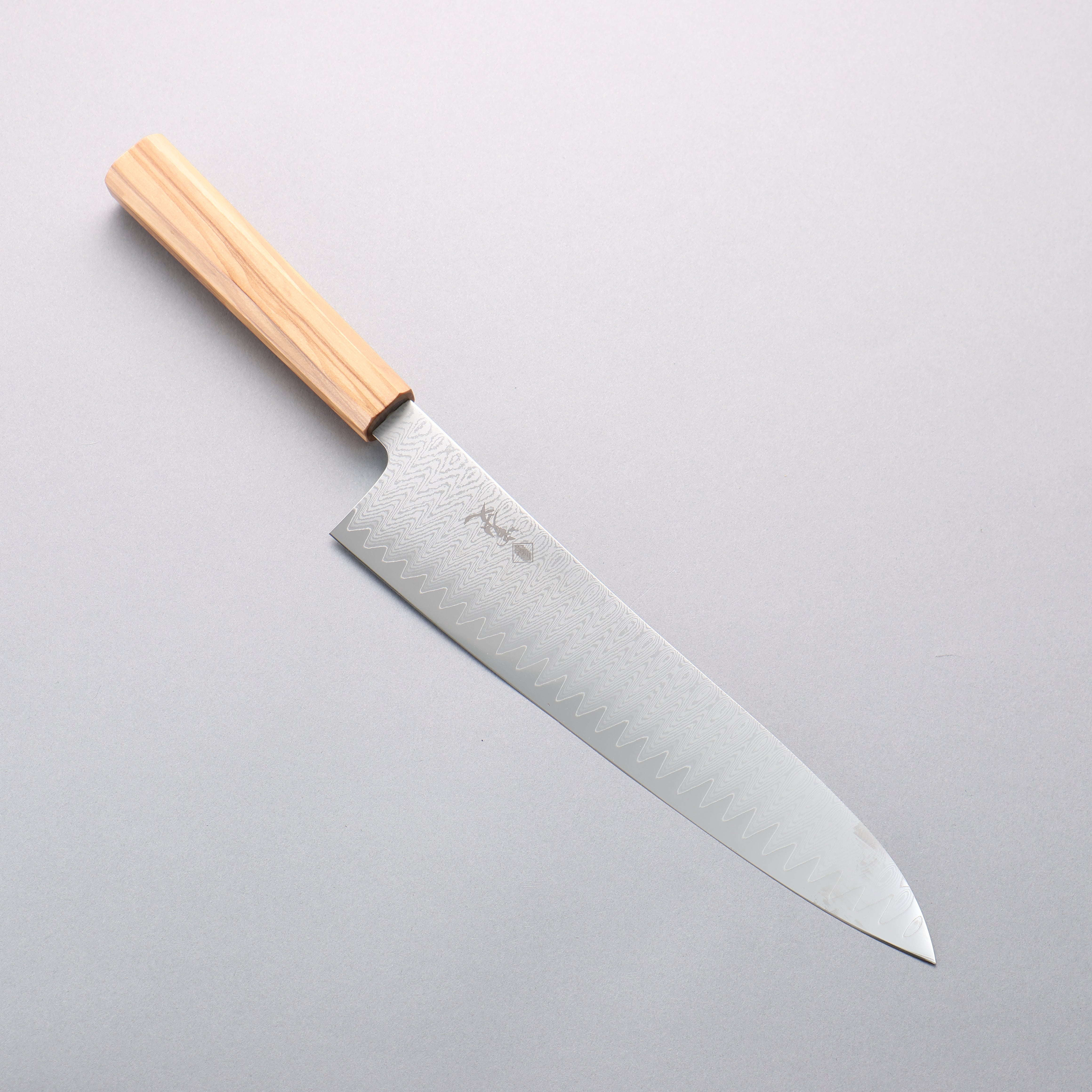 Premium VG10 Damascus Gyuto Japanese Chef Knife 240mm - Olive Wood Handle for Professional Cooking, Slicing & Meat Cutting - Perfect for Home Chefs & Culinary Enthusiasts